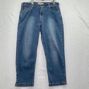 Levi’s Strauss Signature Jeans Womens 14 Blue Denim Vintage Cropped